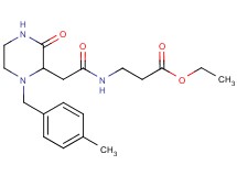 ethyl N-{[1-(4-methylbenzyl)-3-oxo-2-piperazinyl]acetyl}-beta-alaninate