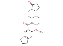 1-(2-{1-[(6-methoxy-2,3-dihydro-1H-inden-5-yl)carbonyl]-2-piperidinyl}ethyl)-2-pyrrolidinone