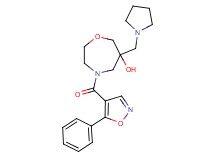 4-[(5-phenylisoxazol-4-yl)carbonyl]-6-(pyrrolidin-1-ylmethyl)-1,4-oxazepan-6-ol