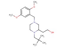 2-[4-(2,5-dimethoxybenzyl)-1-(2,2-dimethylpropyl)-2-piperazinyl]ethanol