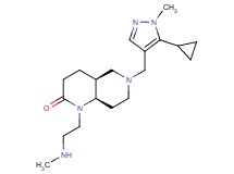 rel-(4aS,8aR)-6-[(5-cyclopropyl-1-methyl-1H-pyrazol-4-yl)methyl]-1-[2-(methylamino)ethyl]octahydro-1,6-naphthyridin-2(1H)-one dihydrochloride