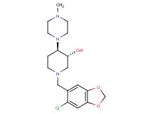 (3R*,4R*)-1-[(6-chloro-1,3-benzodioxol-5-yl)methyl]-4-(4-methyl-1-piperazinyl)-3-piperidinol