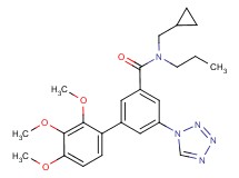 N-(cyclopropylmethyl)-2',3',4'-trimethoxy-N-propyl-5-(1H-tetrazol-1-yl)-3-biphenylcarboxamide
