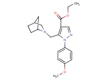 ethyl 5-(2-azabicyclo[2.2.1]hept-2-ylmethyl)-1-(4-methoxyphenyl)-1H-pyrazole-4-carboxylate