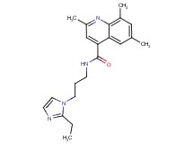N-[3-(2-ethyl-1H-imidazol-1-yl)propyl]-2,6,8-trimethyl-4-quinolinecarboxamide