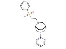 (1R*,5R*)-6-[2-(phenylsulfonyl)ethyl]-3-(2-pyrimidinyl)-3,6-diazabicyclo[3.2.2]nonane