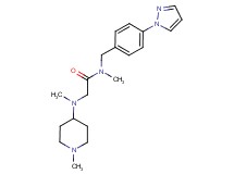 N~1~,N~2~-dimethyl-N~2~-(1-methyl-4-piperidinyl)-N~1~-[4-(1H-pyrazol-1-yl)benzyl]glycinamide