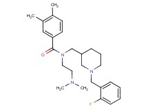 N-[2-(dimethylamino)ethyl]-N-{[1-(2-fluorobenzyl)-3-piperidinyl]methyl}-3,4-dimethylbenzamide