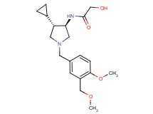 N-{rel-(3R,4S)-4-cyclopropyl-1-[4-methoxy-3-(methoxymethyl)benzyl]-3-pyrrolidinyl}-2-hydroxyacetamide hydrochloride