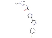 2-[1'-(4-fluorophenyl)-1H,1'H-3,4'-bipyrazol-1-yl]-N-(2-methyl-2H-1,2,3-triazol-4-yl)acetamide