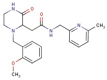 2-[1-(2-methoxybenzyl)-3-oxo-2-piperazinyl]-N-[(6-methyl-2-pyridinyl)methyl]acetamide