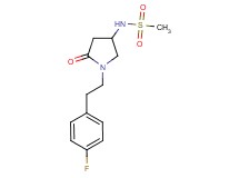 N-{1-[2-(4-fluorophenyl)ethyl]-5-oxo-3-pyrrolidinyl}methanesulfonamide