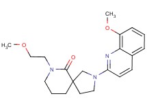 7-(2-methoxyethyl)-2-(8-methoxyquinolin-2-yl)-2,7-diazaspiro[4.5]decan-6-one