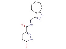 N-(1,4,5,6,7,8-hexahydrocyclohepta[c]pyrazol-3-ylmethyl)-6-oxo-1,4,5,6-tetrahydropyridazine-3-carboxamide