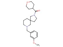 7-(3-methoxybenzyl)-2-(tetrahydro-2H-pyran-4-ylcarbonyl)-2,7-diazaspiro[4.5]decane