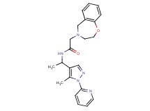 2-(2,3-dihydro-1,4-benzoxazepin-4(5H)-yl)-N-{1-[5-methyl-1-(2-pyridinyl)-1H-pyrazol-4-yl]ethyl}acetamide