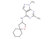 1,6-dimethyl-N-1-oxaspiro[4.5]dec-3-yl-1H-pyrazolo[3,4-d]pyrimidin-4-amine