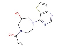 1-acetyl-4-thieno[3,2-d]pyrimidin-4-yl-1,4-diazepan-6-ol