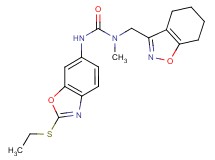 N'-[2-(ethylthio)-1,3-benzoxazol-6-yl]-N-methyl-N-(4,5,6,7-tetrahydro-1,2-benzisoxazol-3-ylmethyl)urea