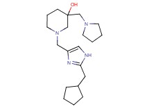 1-{[2-(cyclopentylmethyl)-1H-imidazol-4-yl]methyl}-3-(pyrrolidin-1-ylmethyl)piperidin-3-ol