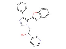 2-[5-(1-benzofuran-2-yl)-4-phenyl-1H-imidazol-1-yl]-1-pyridin-3-ylethanol