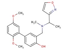3-{[[1-(3-isoxazolyl)ethyl](methyl)amino]methyl}-2',5'-dimethoxy-4-biphenylol