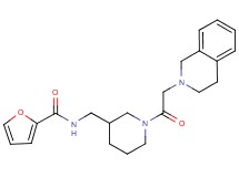 N-({1-[2-(3,4-dihydroisoquinolin-2(1H)-yl)acetyl]piperidin-3-yl}methyl)-2-furamide formate