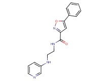 5-phenyl-N-[2-(3-pyridinylamino)ethyl]-3-isoxazolecarboxamide