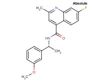 7-fluoro-N-[(1R)-1-(3-methoxyphenyl)ethyl]-2-methyl-4-quinolinecarboxamide