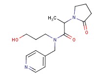 N-(3-hydroxypropyl)-2-(2-oxopyrrolidin-1-yl)-N-(pyridin-4-ylmethyl)propanamide