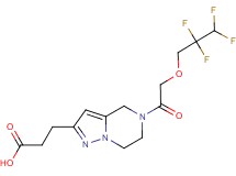 3-{5-[(2,2,3,3-tetrafluoropropoxy)acetyl]-4,5,6,7-tetrahydropyrazolo[1,5-a]pyrazin-2-yl}propanoic acid