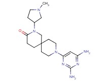 9-(2,6-diamino-4-pyrimidinyl)-2-(1-methyl-3-pyrrolidinyl)-2,9-diazaspiro[5.5]undecan-3-one