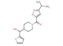 {1-[(3-isopropyl-5-isoxazolyl)carbonyl]-4-piperidinyl}(2-thienyl)methanol
