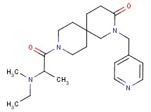 9-(N-ethyl-N-methylalanyl)-2-(pyridin-4-ylmethyl)-2,9-diazaspiro[5.5]undecan-3-one