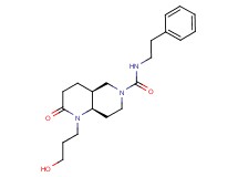 (4aS*,8aR*)-1-(3-hydroxypropyl)-2-oxo-N-(2-phenylethyl)octahydro-1,6-naphthyridine-6(2H)-carboxamide
