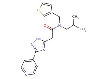 N-isobutyl-2-(3-pyridin-4-yl-1H-1,2,4-triazol-5-yl)-N-(3-thienylmethyl)acetamide