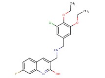 3-{[(3-chloro-4,5-diethoxybenzyl)amino]methyl}-7-fluoro-2-quinolinol