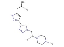 1-{2-[4-(5-isobutyl-1H-pyrazol-3-yl)-1H-1,2,3-triazol-1-yl]-1-methylethyl}-4-methylpiperazine
