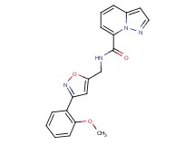 N-{[3-(2-methoxyphenyl)isoxazol-5-yl]methyl}pyrazolo[1,5-a]pyridine-7-carboxamide
