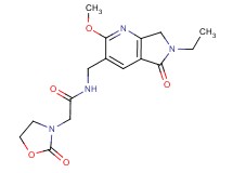 N-[(6-ethyl-2-methoxy-5-oxo-6,7-dihydro-5H-pyrrolo[3,4-b]pyridin-3-yl)methyl]-2-(2-oxo-1,3-oxazolidin-3-yl)acetamide