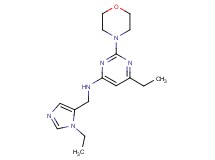 6-ethyl-N-[(1-ethyl-1H-imidazol-5-yl)methyl]-2-morpholin-4-ylpyrimidin-4-amine