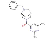 (1R*,5R*)-6-benzyl-3-[(2,6-dimethylpyrimidin-4-yl)carbonyl]-3,6-diazabicyclo[3.2.2]nonane