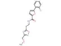 5-(2-chlorophenyl)-N-{2-[3-(methoxymethyl)-1,2,4-oxadiazol-5-yl]ethyl}-2-furamide
