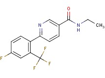 N-ethyl-6-[4-fluoro-2-(trifluoromethyl)phenyl]nicotinamide