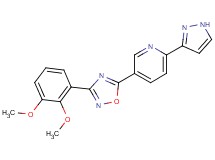 5-[3-(2,3-dimethoxyphenyl)-1,2,4-oxadiazol-5-yl]-2-(1H-pyrazol-3-yl)pyridine