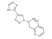 2-{2-[4-(1H-imidazol-2-yl)-1H-1,2,3-triazol-1-yl]propyl}-3-methylpyridine