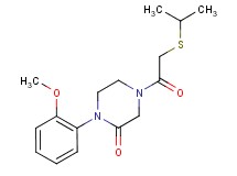 4-[(isopropylthio)acetyl]-1-(2-methoxyphenyl)-2-piperazinone