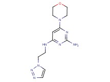 6-morpholin-4-yl-N~4~-[2-(1H-1,2,3-triazol-1-yl)ethyl]pyrimidine-2,4-diamine