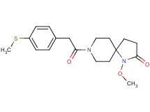 1-methoxy-8-{[4-(methylthio)phenyl]acetyl}-1,8-diazaspiro[4.5]decan-2-one