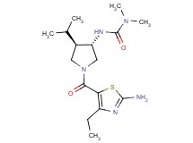 N'-{(3S*,4R*)-1-[(2-amino-4-ethyl-1,3-thiazol-5-yl)carbonyl]-4-isopropyl-3-pyrrolidinyl}-N,N-dimethylurea